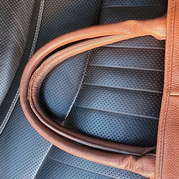 Tory Burch Sienna Robinson Horsebit Satchel Brown - Picture 5 of 6